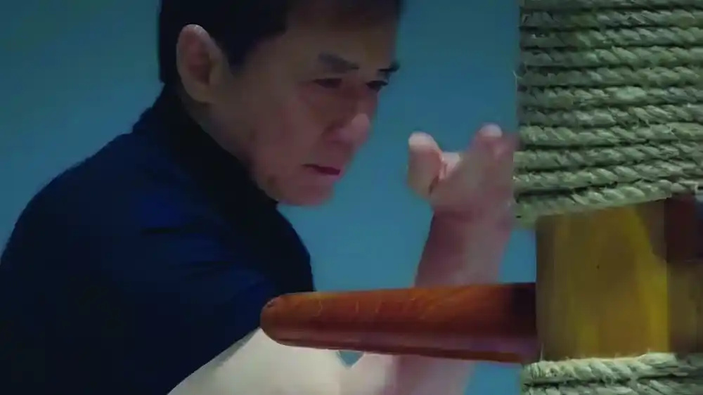 Jackie Chan practicing Wing Chun