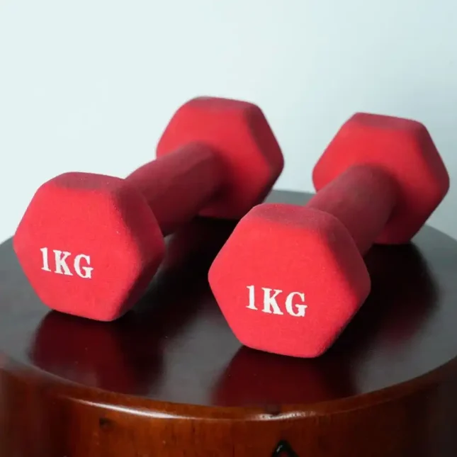 Close-up of Wing Chun dumbbell material, highlighting durable construction.