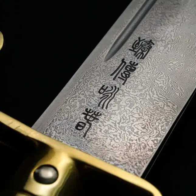 Detailed view of Wing Chun Eight Cuts Sword - Close-up.